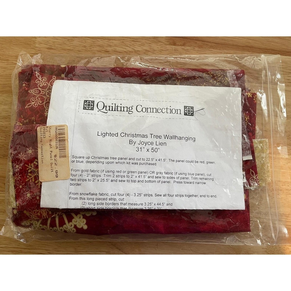 Quilting connection lighted wall hanging quilt kit Starry Night